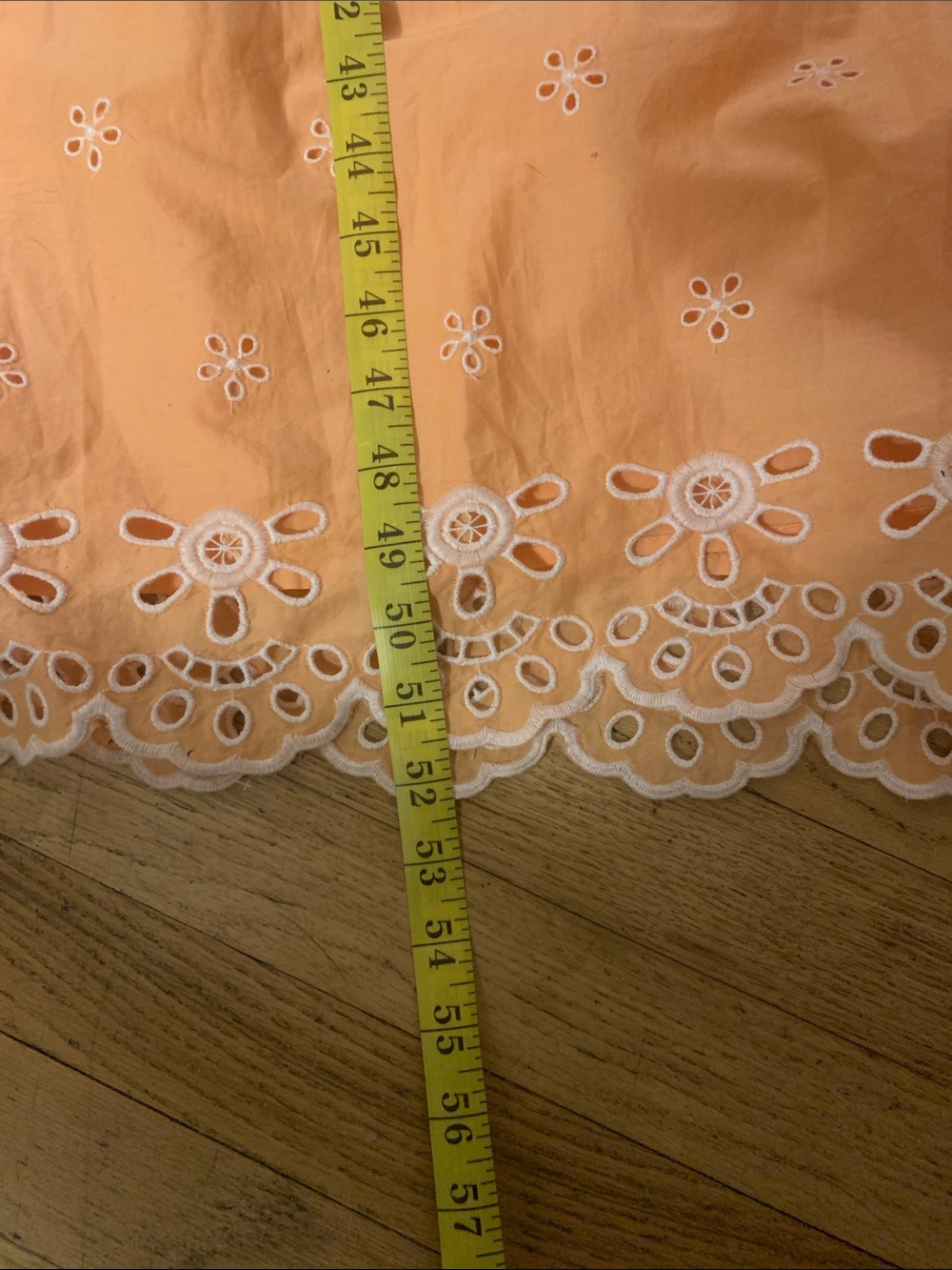 Peach Embroidered Eyelet Sundress - Picture 3 of 4